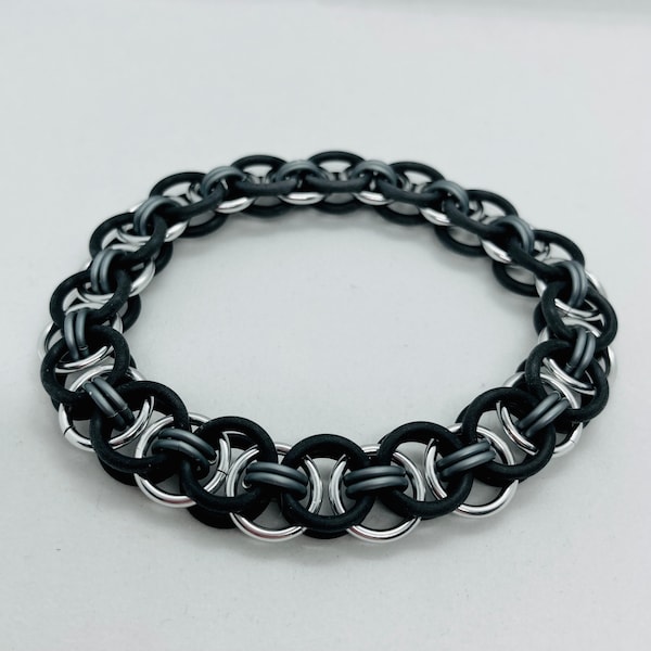 Chain Mail Helm Weave Stretchy Bracelet