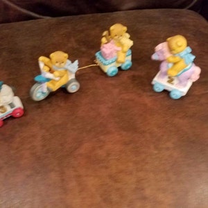 Enesco Lucy & Me Birthday Parade Riding Horse Doll 3.5&quot; 4 each Figurine in box