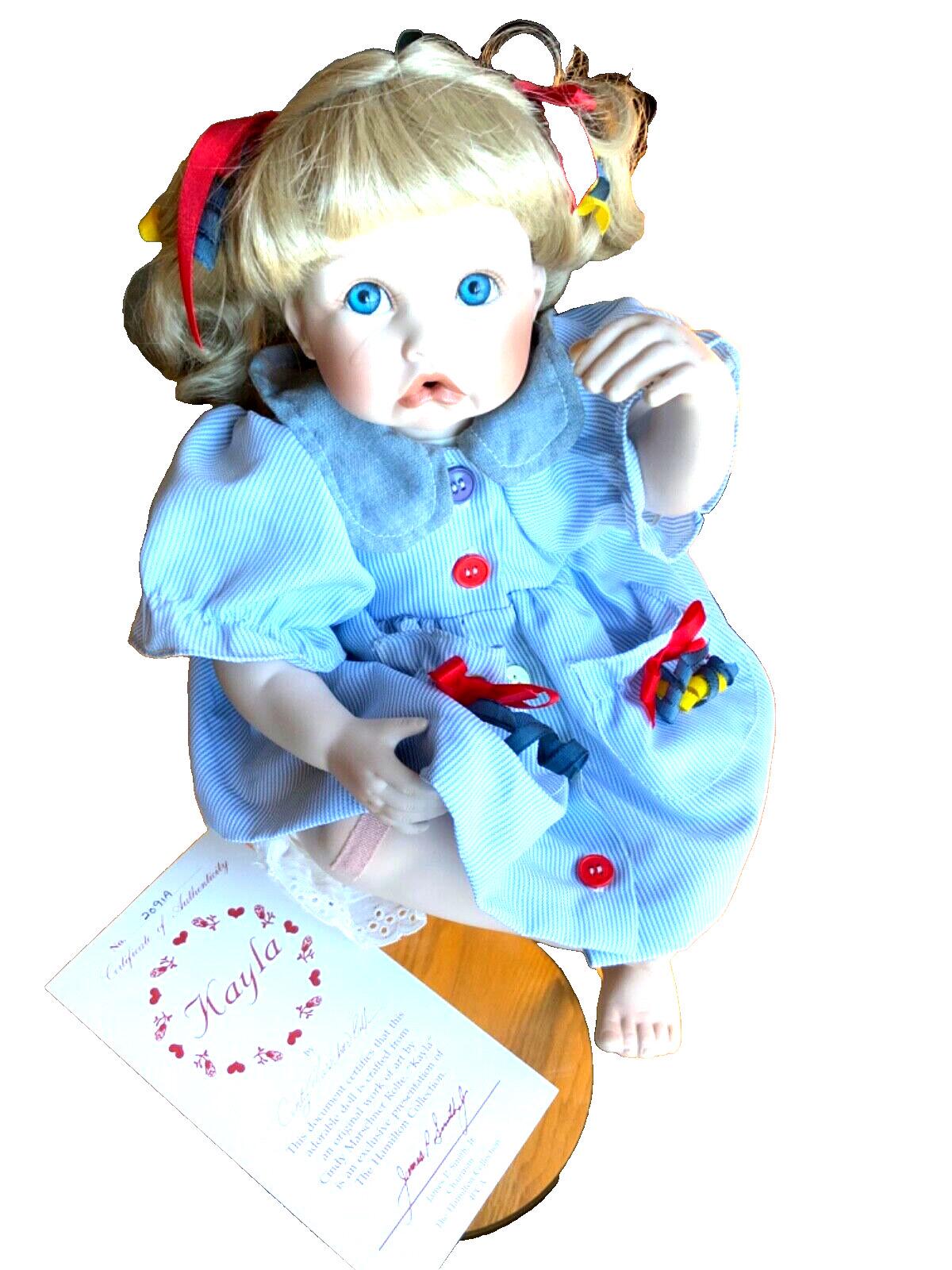 1993 the Hamilton Collection Porcelain Kayla Doll