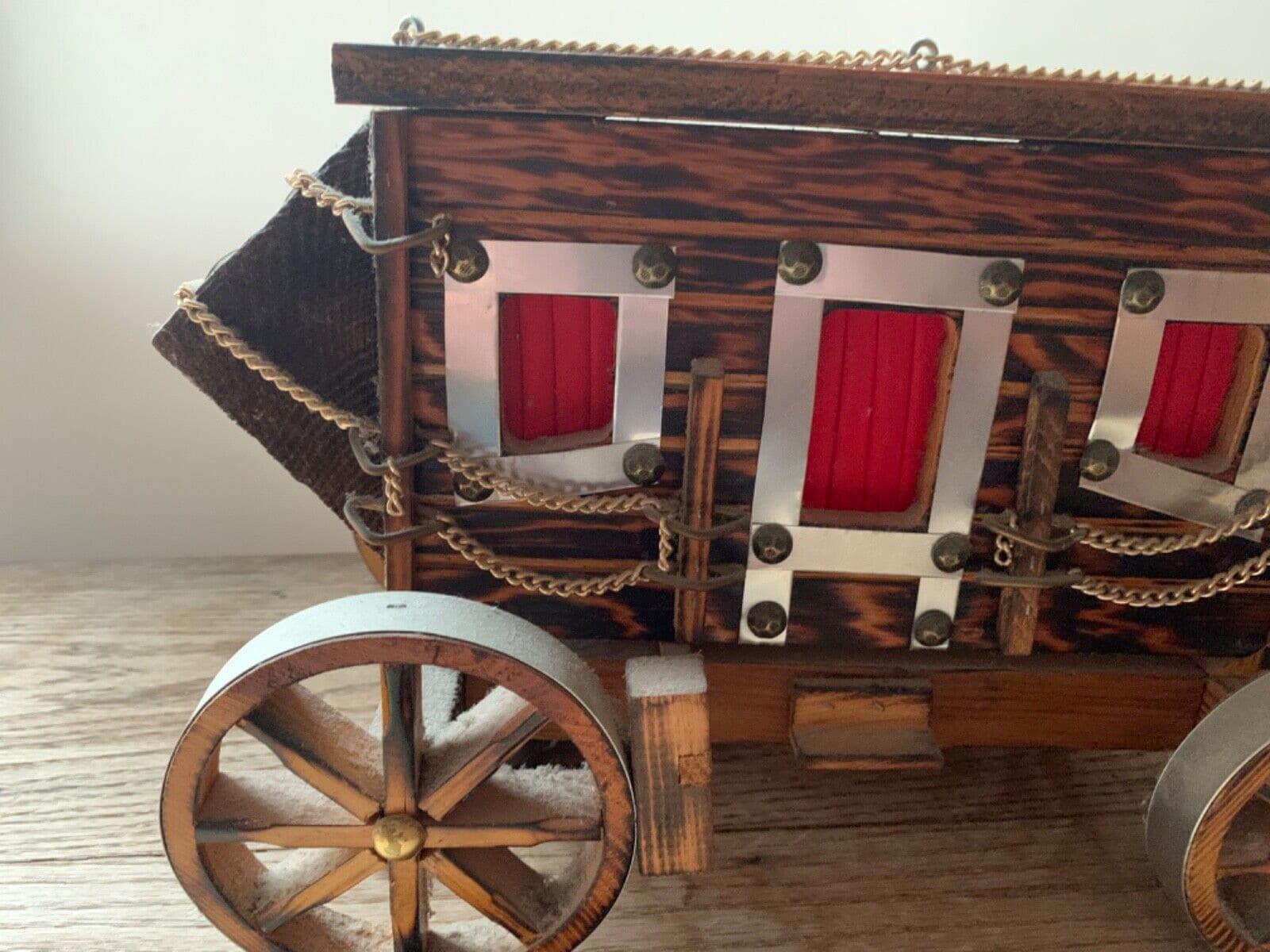 Vintage Handmade Western Cowboy Covered Wagon Chuckwagon