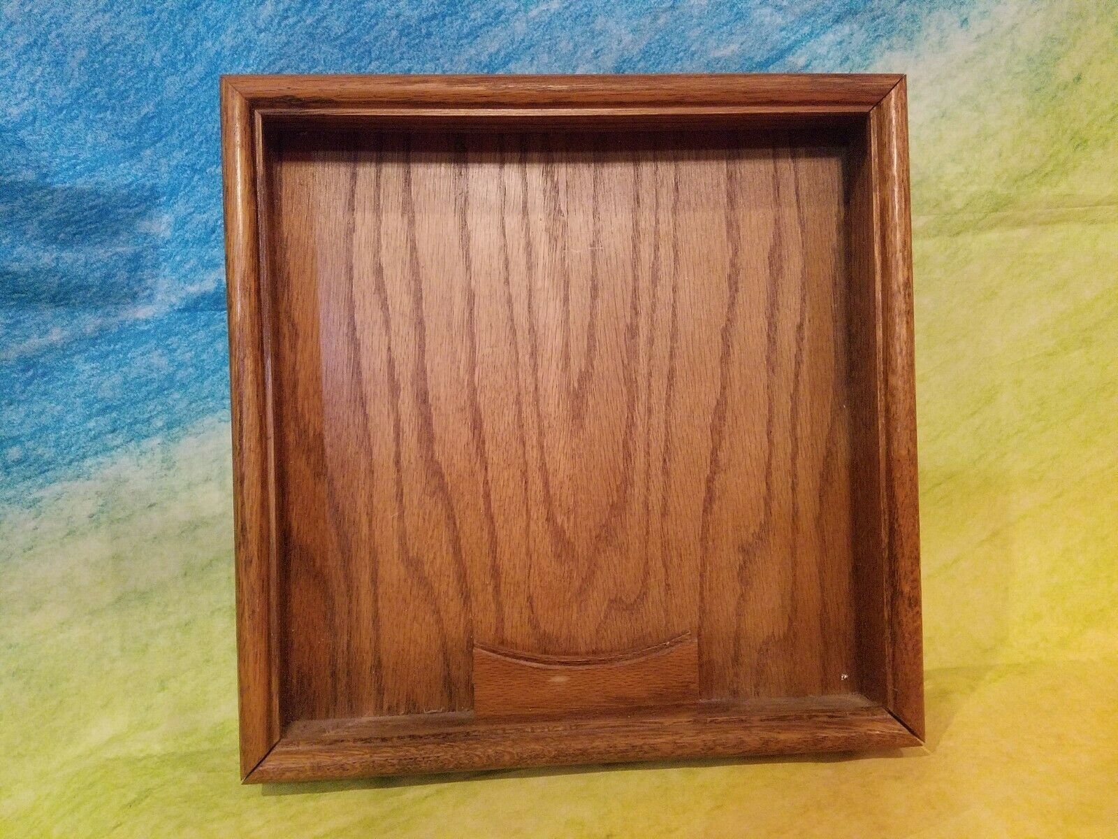 Oak Wood Plate Frame Decorative 10 Holds 8 1/2 Etsy