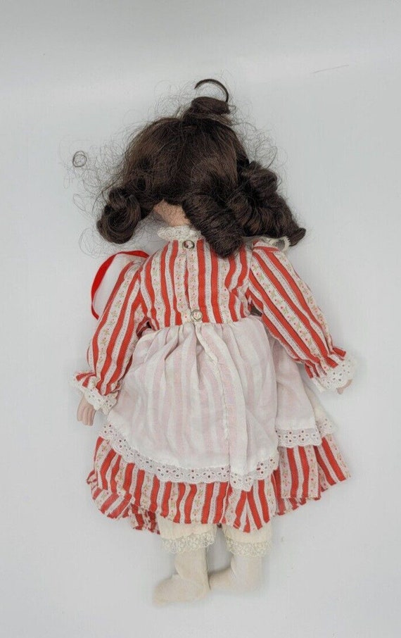 Porcelain Candy-striped Doll 15" Tall - image 4