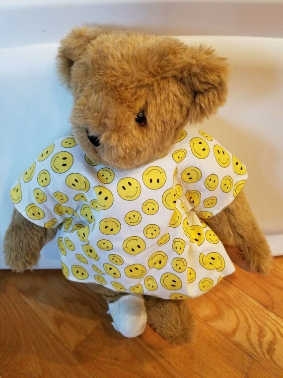 16 Hospital Gown Vermont Teddy Bear Co Jointed Handmade Brown Etsy