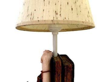 Vintage 1994 Figi Graphics Lamp Primative, Distressed, Very Rare