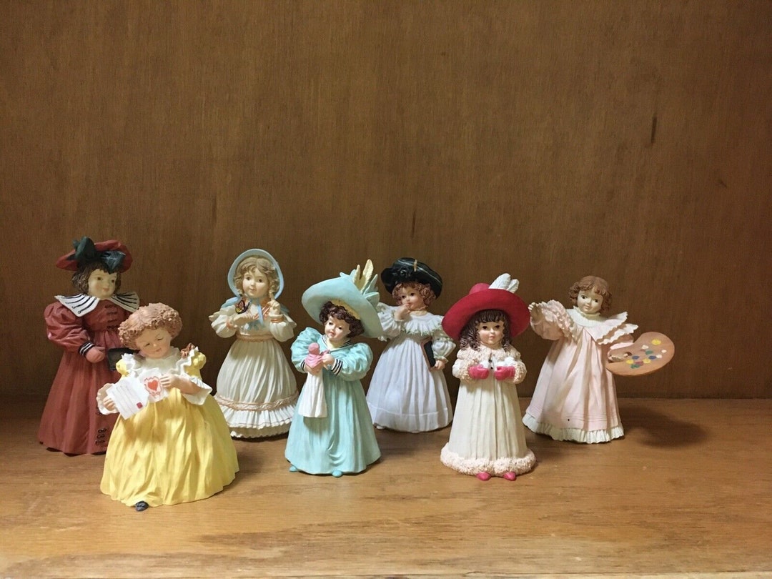 Set of 7 Maud Humphrey Bogart Figurines Limited Editions Etsy