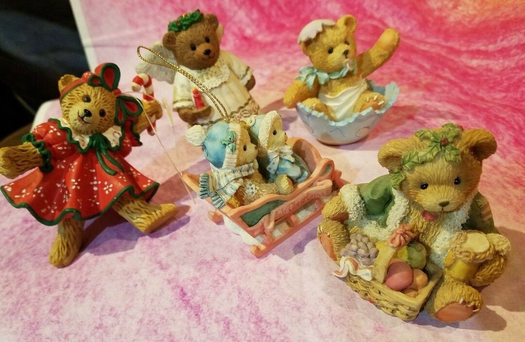 5 Cherished Teddies Ornaments Etsy