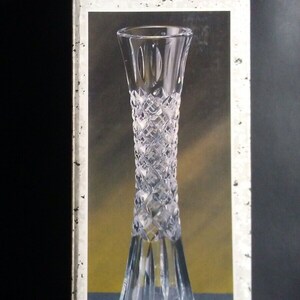 The Facets Collection, Miller Import Poland, Lead Crystal Bud Vase 1571