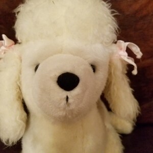 Graphics International Poodle Plush 13&quot;x 10&quot;x 6&quot; Stuffed Animal 1983