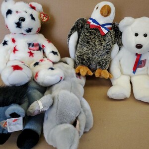 Ty Beanie Buddies Patriotic Set 5-piece set!!