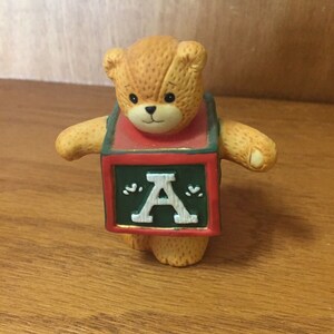 Lucy & Me: Letter &quot;A&quot; Block Bear