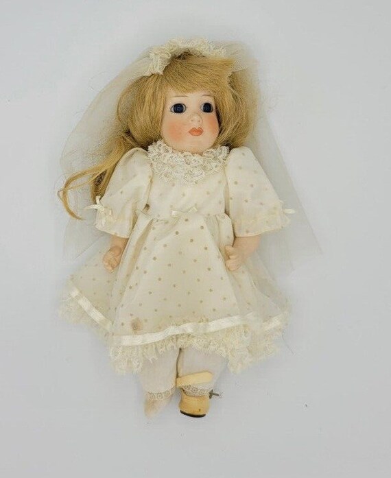 Porcelain Wedding Doll 13" Aprox Tall - image 2