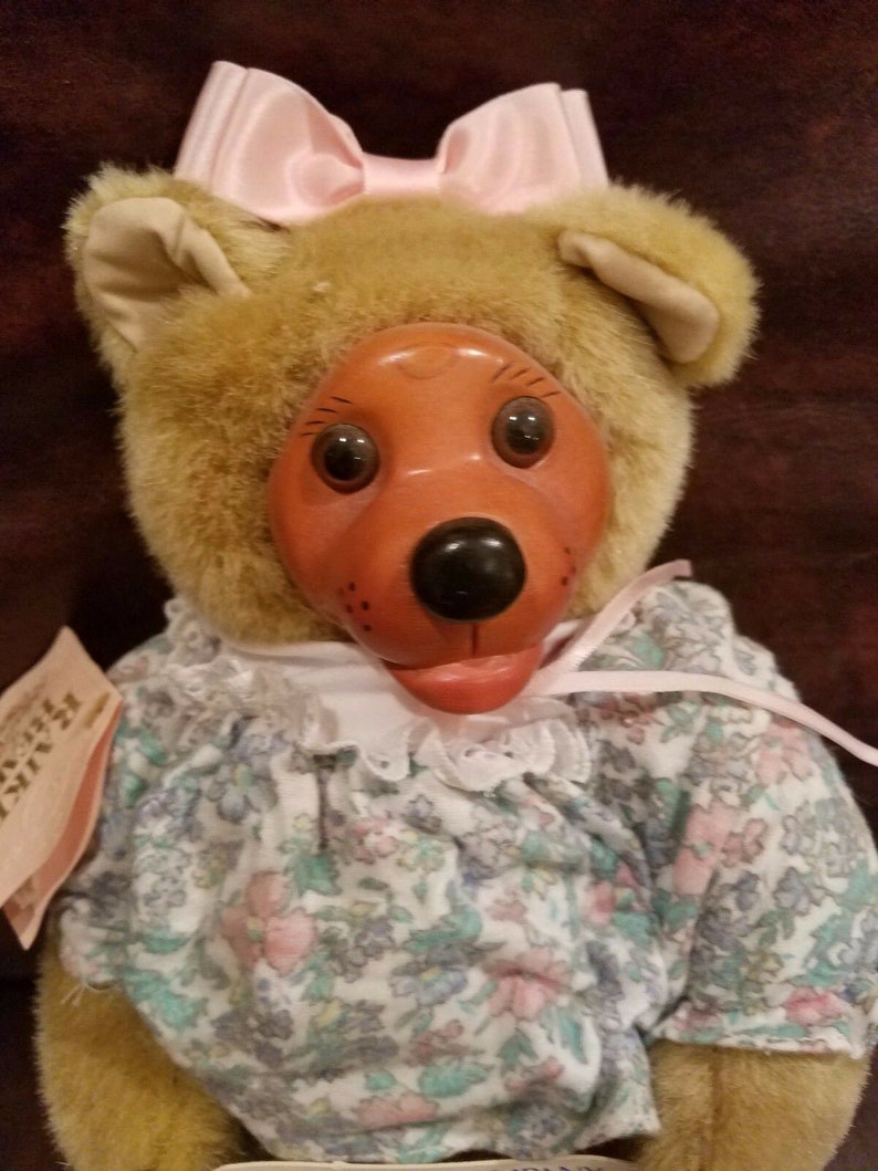 Rare Robert Raikes 13 Courney Bear in White wood Face Foot Etsy