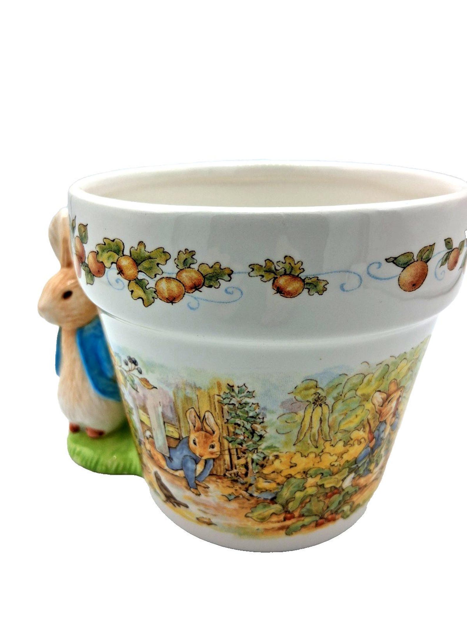 Ceramic Peter Rabbit Planter by Beatrix Potter 1997 Teleflora - Etsy