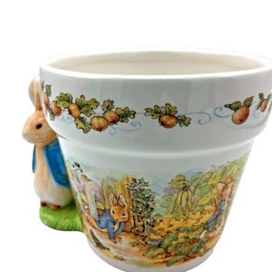 Ceramic Peter Rabbit Planter by Beatrix Potter 1997 Teleflora - Etsy