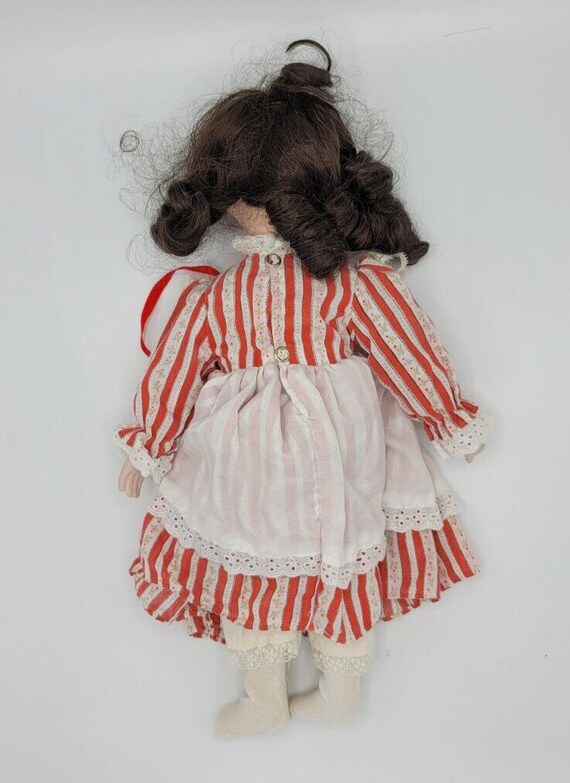 Porcelain Candy-striped Doll 15" Tall - image 5