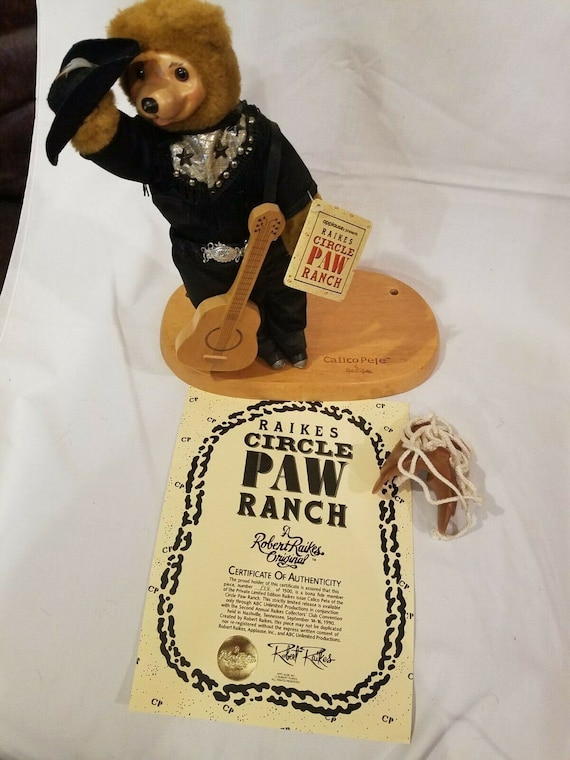 Robert Raikes Circle Paw Ranch Calico Pete Wooden Face Country