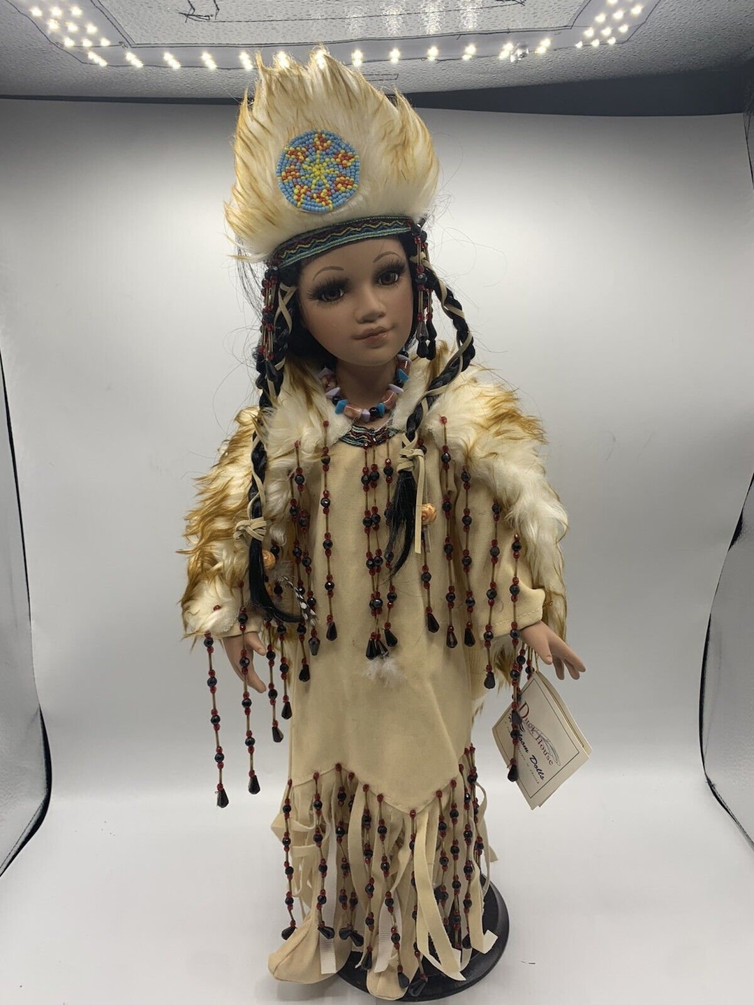 Vintage Duck House Native American Heirloom Doll Limited Edition 0895 vintage-duck-house-native-american-heirloom-doll-limited-edition-0895