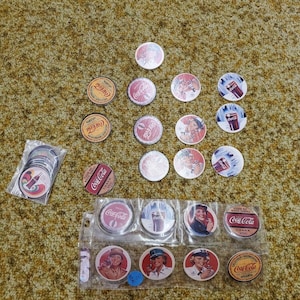 1994 coca cola collectible trading pogs advertising coca-cola lot sale