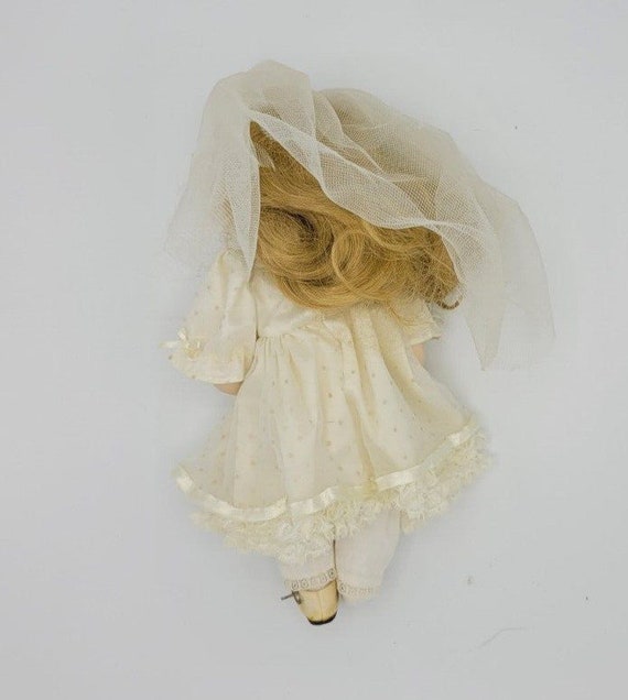 Porcelain Wedding Doll 13" Aprox Tall - image 7