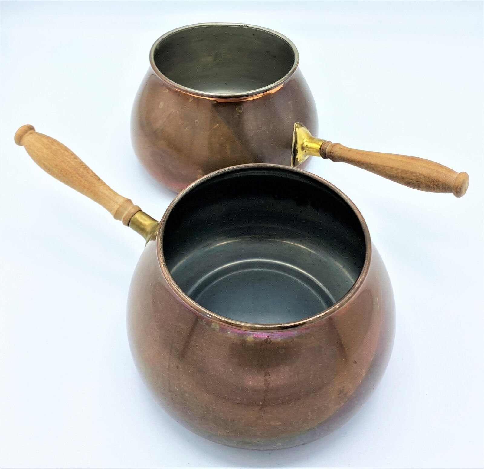2 Portugal Copper Tagus With Wooden Handle - Etsy
