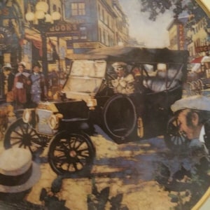 The Ford Model T Collectors Plate By Franklin Mint Heirloom collection