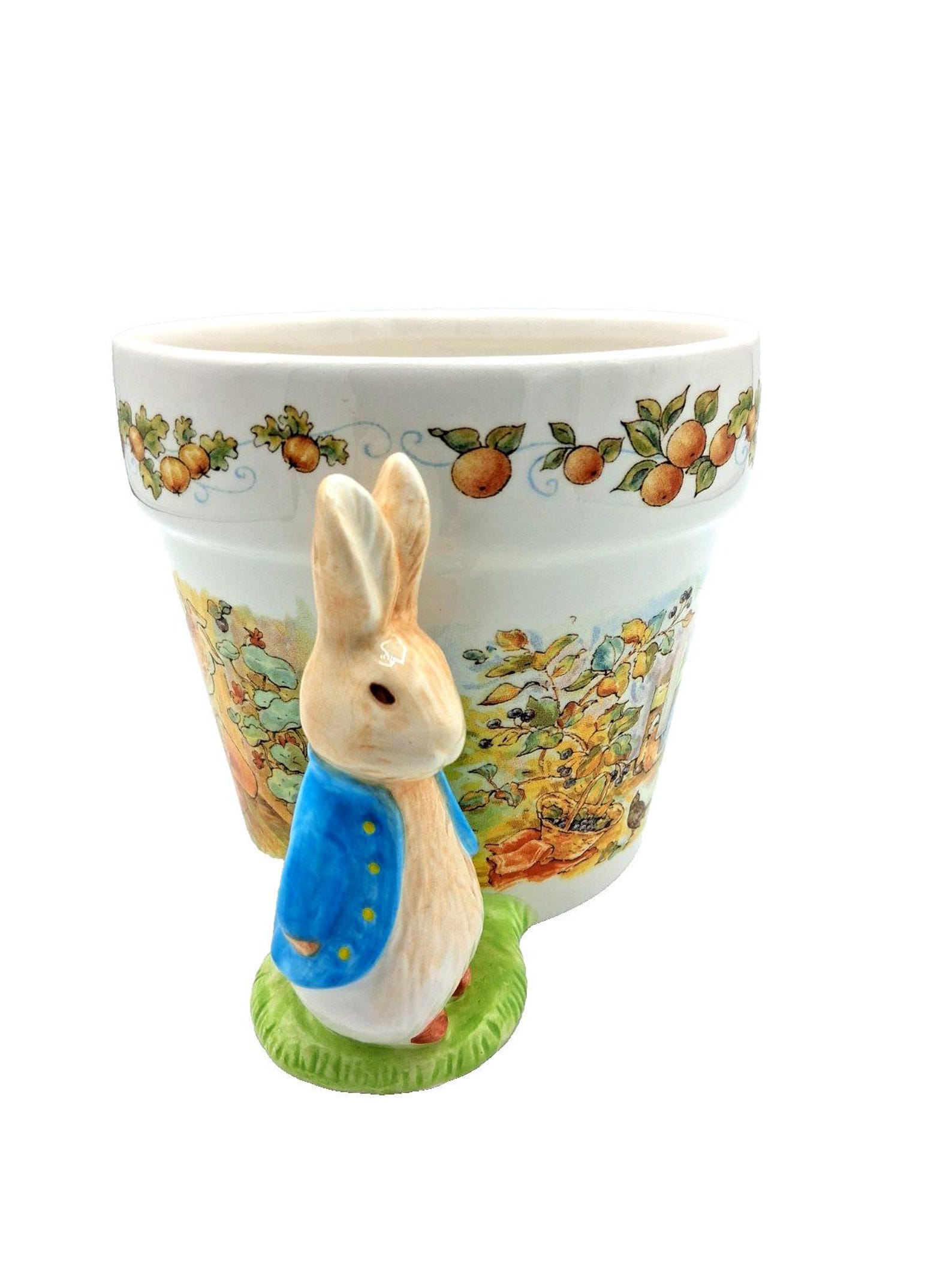 Ceramic Peter Rabbit Planter by Beatrix Potter 1997 Teleflora - Etsy