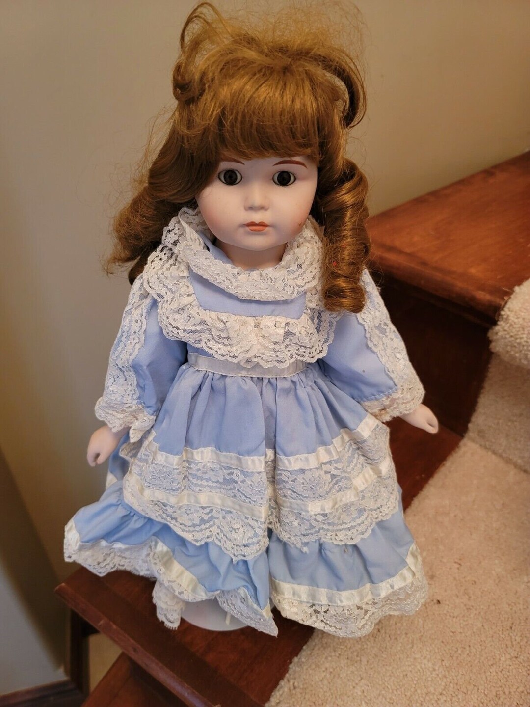 Heirloom Treasure Porcelain Doll Approx. 22 Tall Etsy