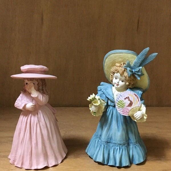 Set Of 2 Maud Humphrey Bogart Figurines- Sundays Best, No More Tears