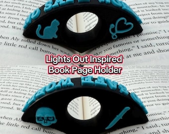 Portapáginas inspirado en Lights Out: regalo para lectores de romance oscuro para Navidad y San Valentín