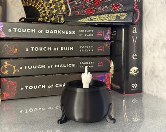 Chica en el caldero ACOTAR Decoración Spicy BookTok Nesta Inspirado Estante de fantasía Pieza Navidad San Valentín