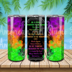 Funny Halloween Tumbler Wrap: Humorous Seamless PNG Design (Digital Download)