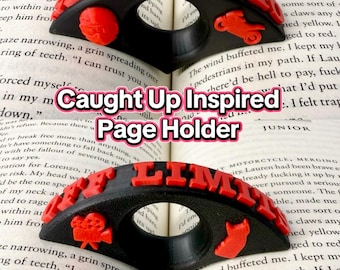 Portapáginas inspirado en Caught Up: regalo para lectores de romance oscuro para Navidad y San Valentín