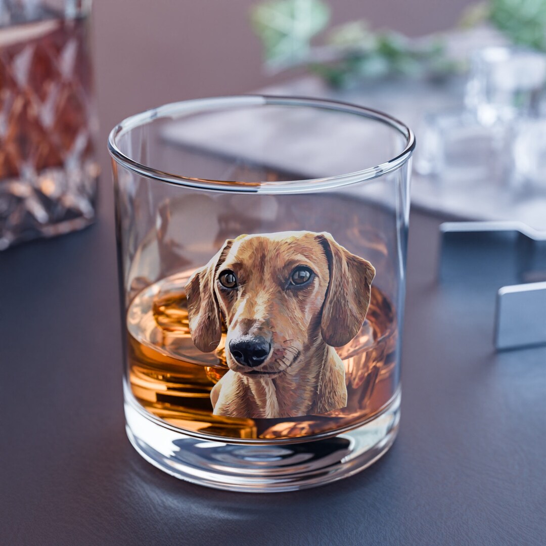 Pets Make Life Sweeter - Dog Personalized Custom Whiskey Glass - Gift For Pet Owners, Pet Lovers main image 1