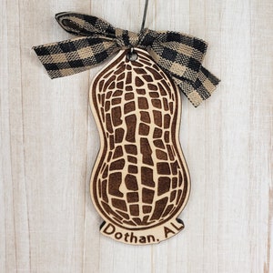 Peanut Ornament Dothan AL or Personalized Name, City