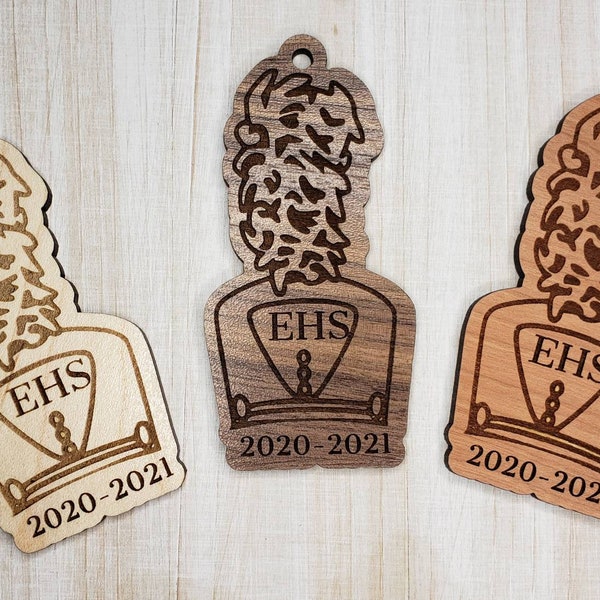 Marching Band Wood Ornaments Personalized