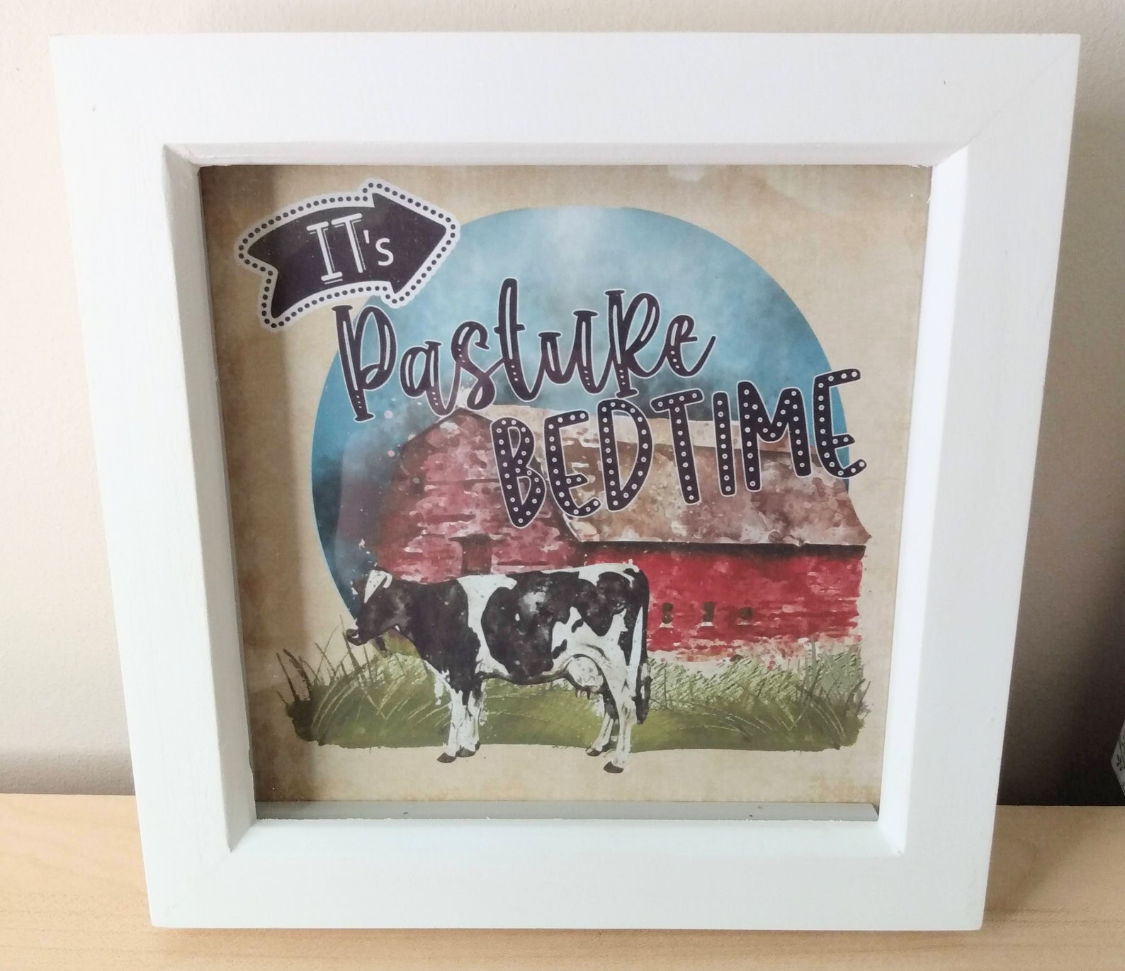Past Your Bedtime it's Pasture Bedtime Framed Etsy