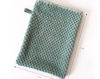 Weicher Baumwolle Waschhandschuh, Seife Beutel, Waschhandschuh, Seife Beutel, Badeflanell