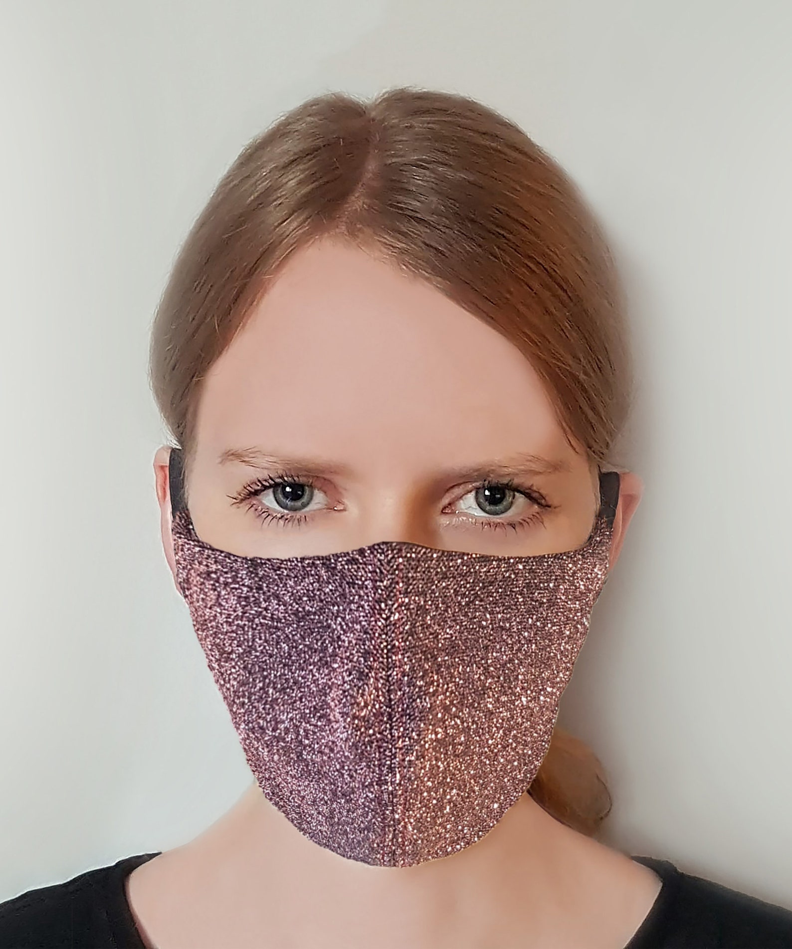 Pink glitter face mask Sparkly Maskozomer Washable Etsy