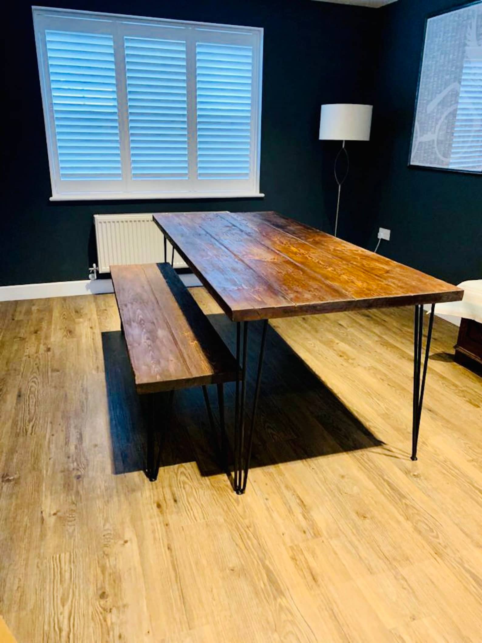 Hairpin Leg Dining Table Industrial Style Dinng Table Rustic Etsy UK
