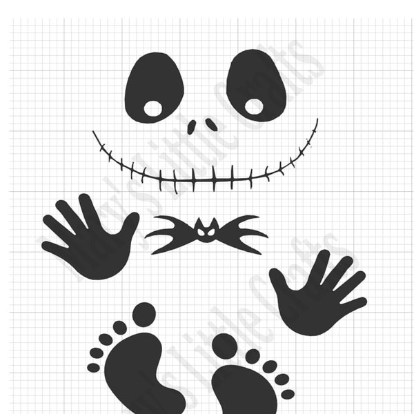 Baby skeleton maternity SVG, Files for Silhouette Cameo or Cricut