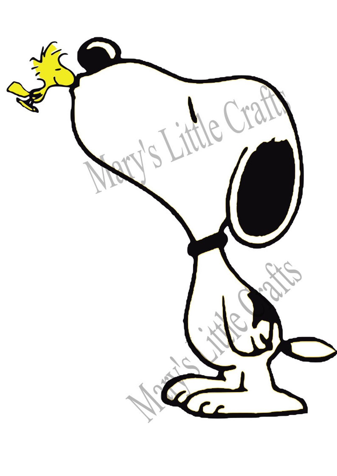 Snoopy and Woodstock Love SVG, Files for Silhouette Cameo or