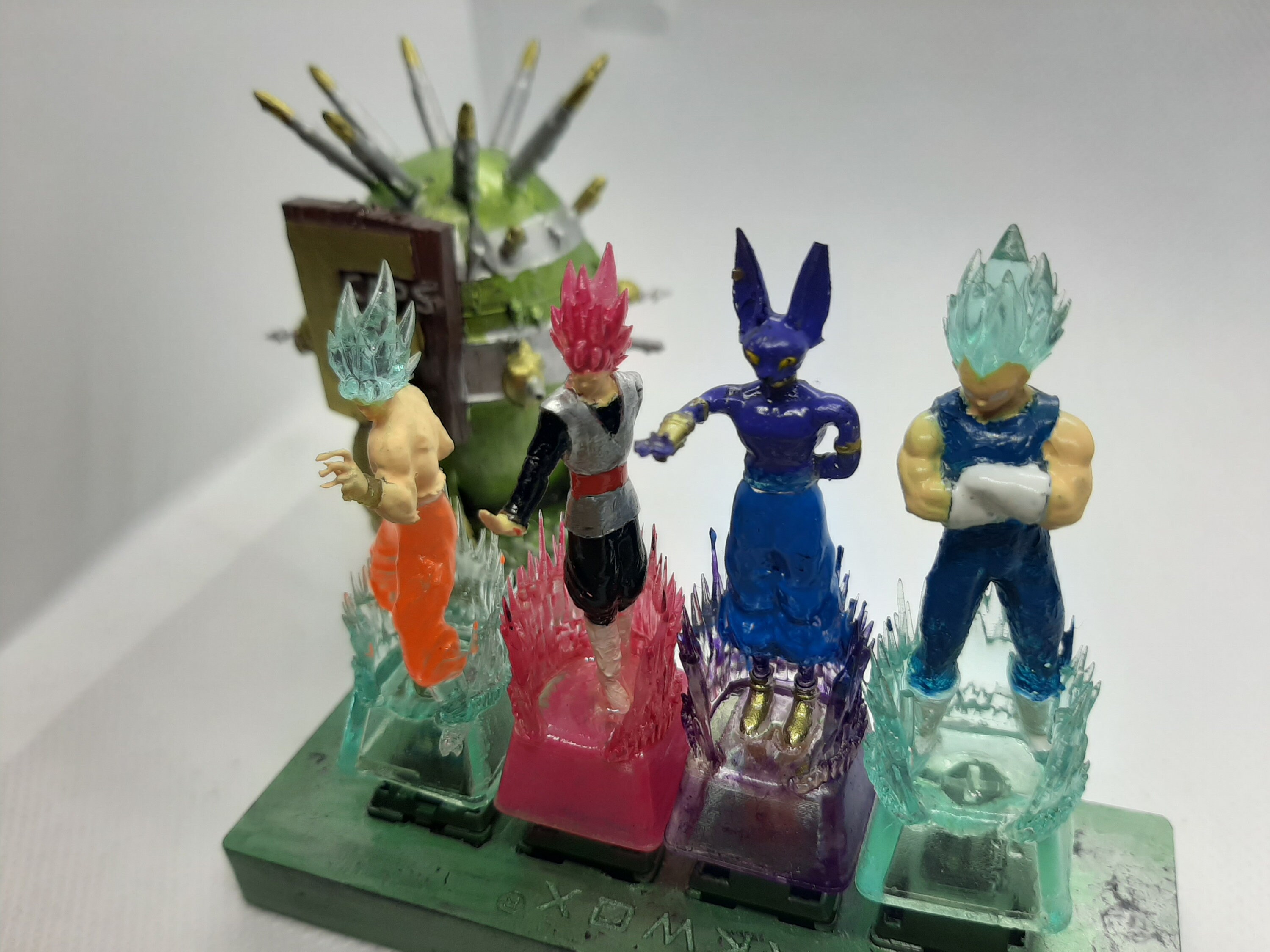 Dragon ball Key caps 4 Pack Etsy