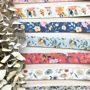 Floral KeyFobs Faux Leather and Cork Key Fob Wristlets: Lemon Floral/ Floral Keyfobs