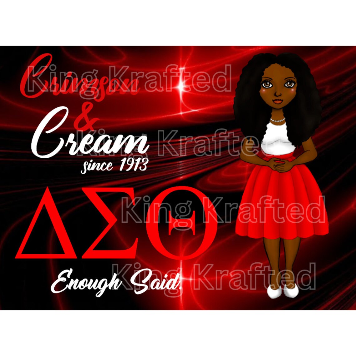 Delta Sigma Theta Inspired PNG Etsy