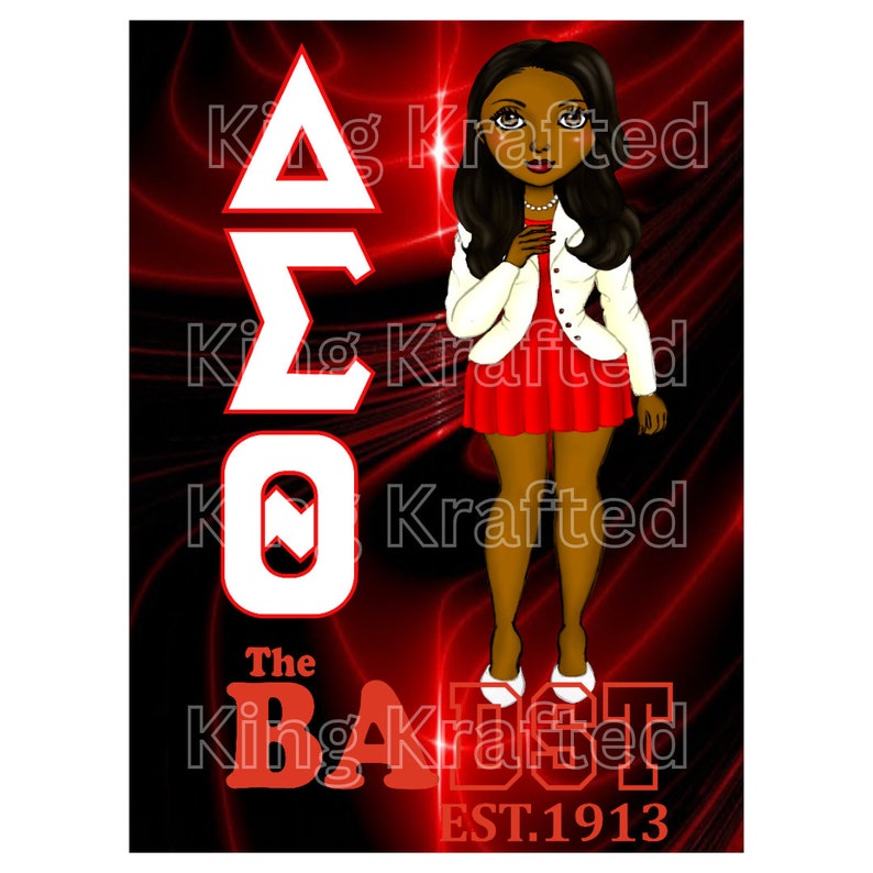 Delta Sigma Theta Inspired PNG Etsy