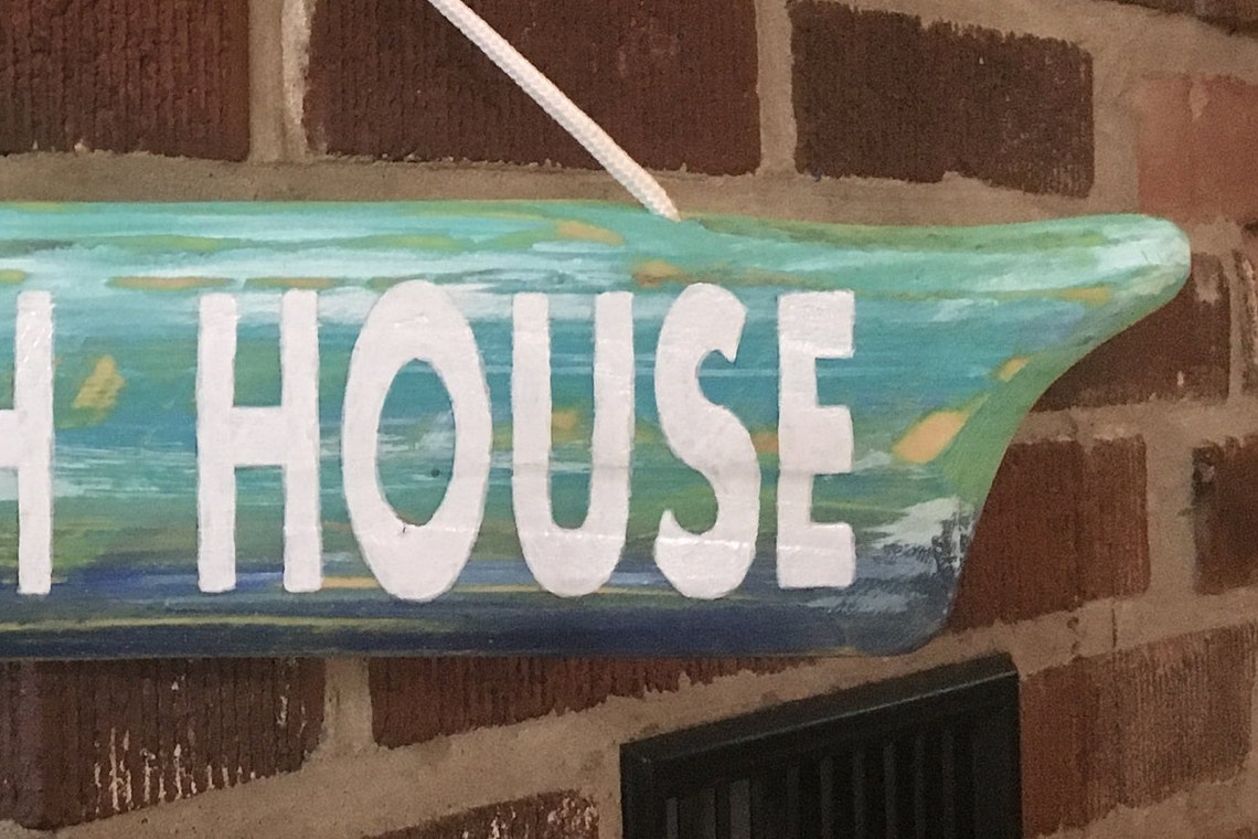 Beach House Sign/outdoor Beach Sign/beach Decor Etsy
