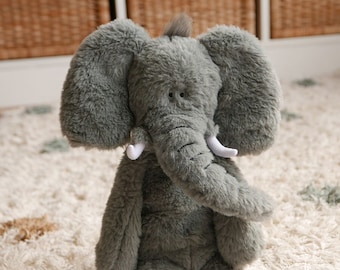 Elephant Soft Toy - Evie the Elephant Plush Toy - The perfect baby shower gift or toddler toy