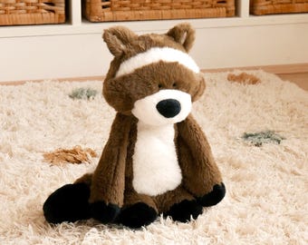 Racoon Plushie: &#39;Ralphy&#39; Stuffed Animal, Soft Baby Toy