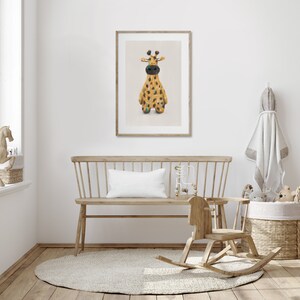 Safari Friends Set van 4 Rory, Zara, Raffi Evie Safari Kwekerij Prints Safari Thema Kwekerij Leeuw Zebra Olifant & Giraffe Kwekerij Art afbeelding 7