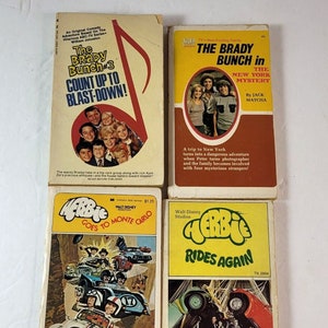 Lot of Walt Disney Herbie Love Bug & Brady Bunch Books PB 1970's Lot of 4